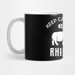 Rhino - Keep calm and save rhinos Mug